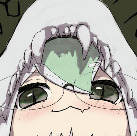 Ink and marker drawing of my OC, Phosthymia!